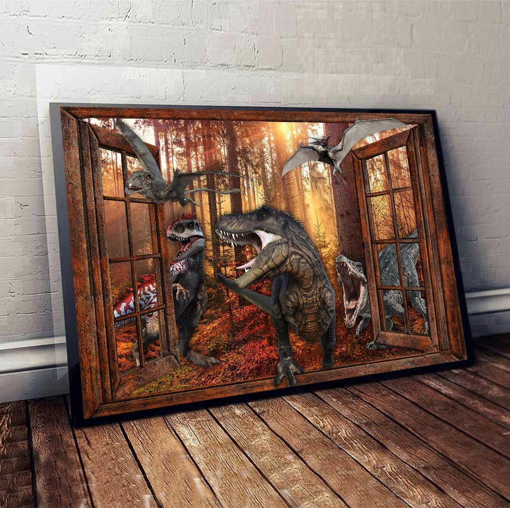 The Most Beautiful Time - Dinosaur Canvas And Poster