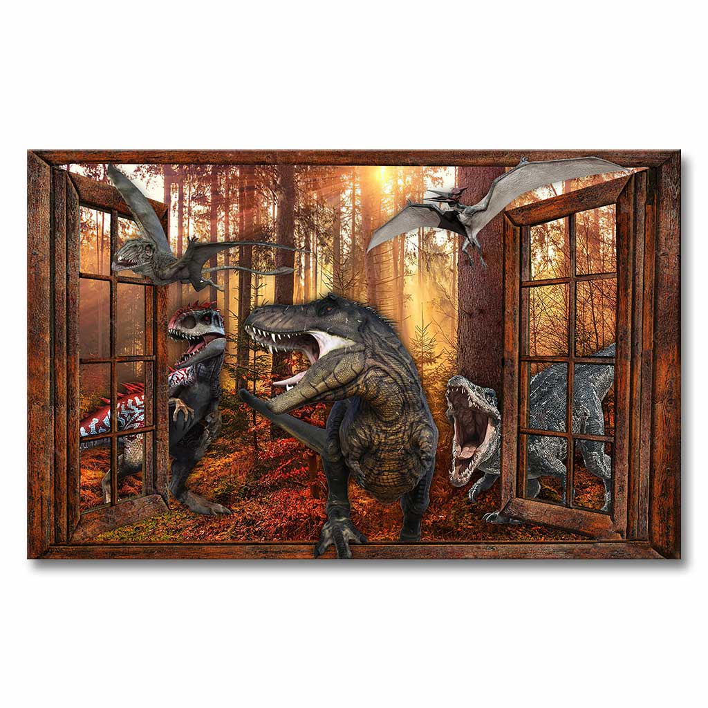The Most Beautiful Time - Dinosaur Canvas And Poster
