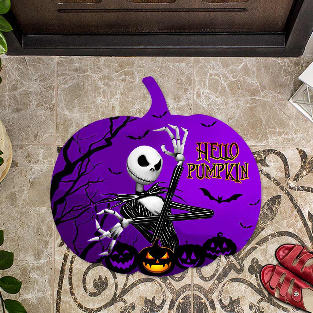 Hello Pumpkin Happy Autumn - Nightmare Shaped Doormat