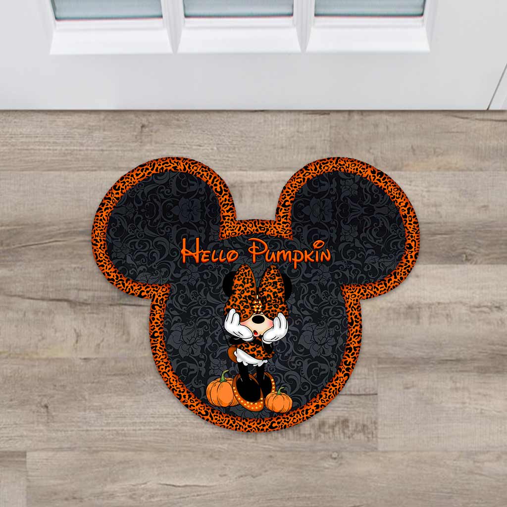 Hello Pumpkin - Mouse Shaped Doormat