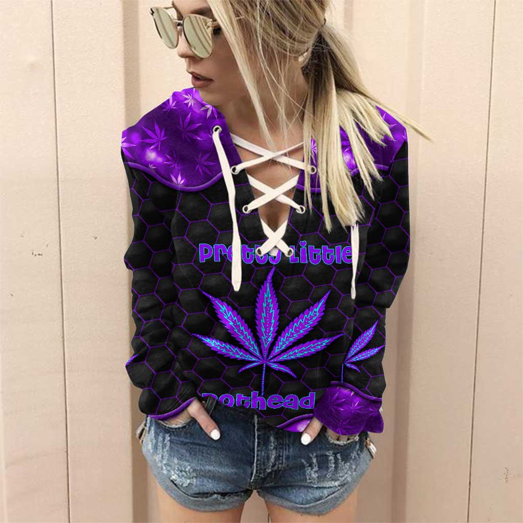 Pretty Little Pothead - Weed Off Shoulder Long Sleeve Dress