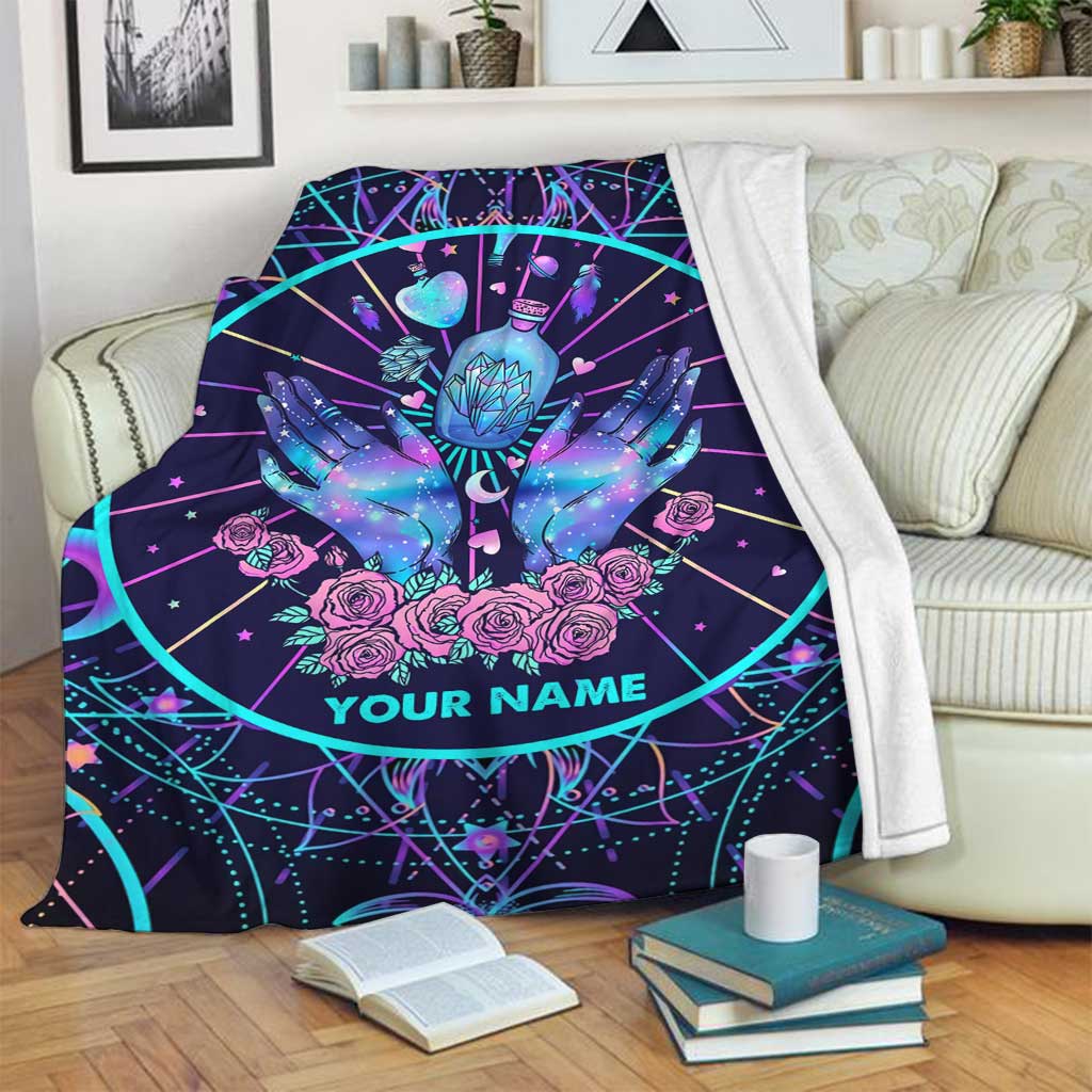 Good Luck, Good Love & Good Magic - Personalized Witch Blanket