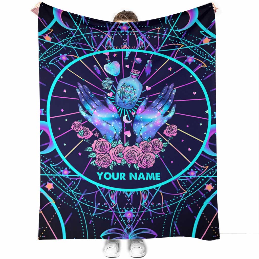 Good Luck, Good Love & Good Magic - Personalized Witch Blanket