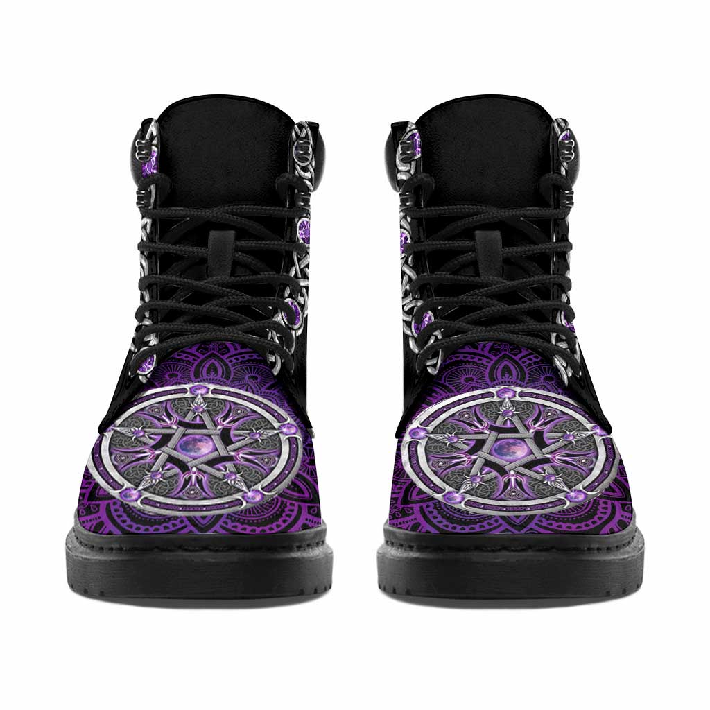 Witch Purple Moon All Season Boots