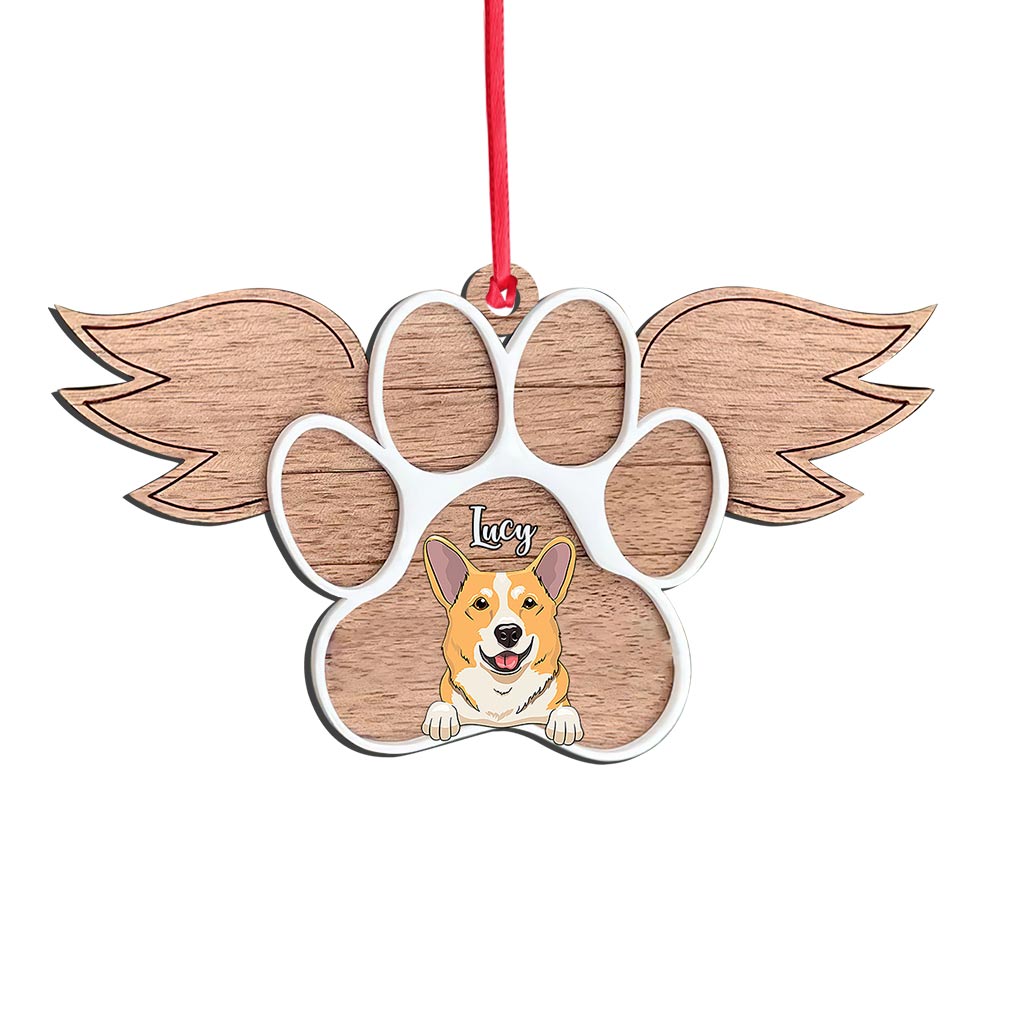 Rainbow Bridge - Personalized Christmas Dog Ornament (Printed On Both Sides)