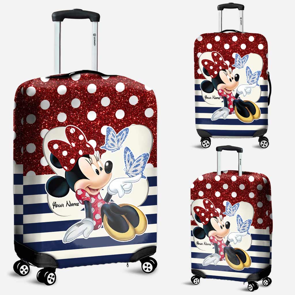 Adventure Awaits - Personalized Mouse Luggage Cover