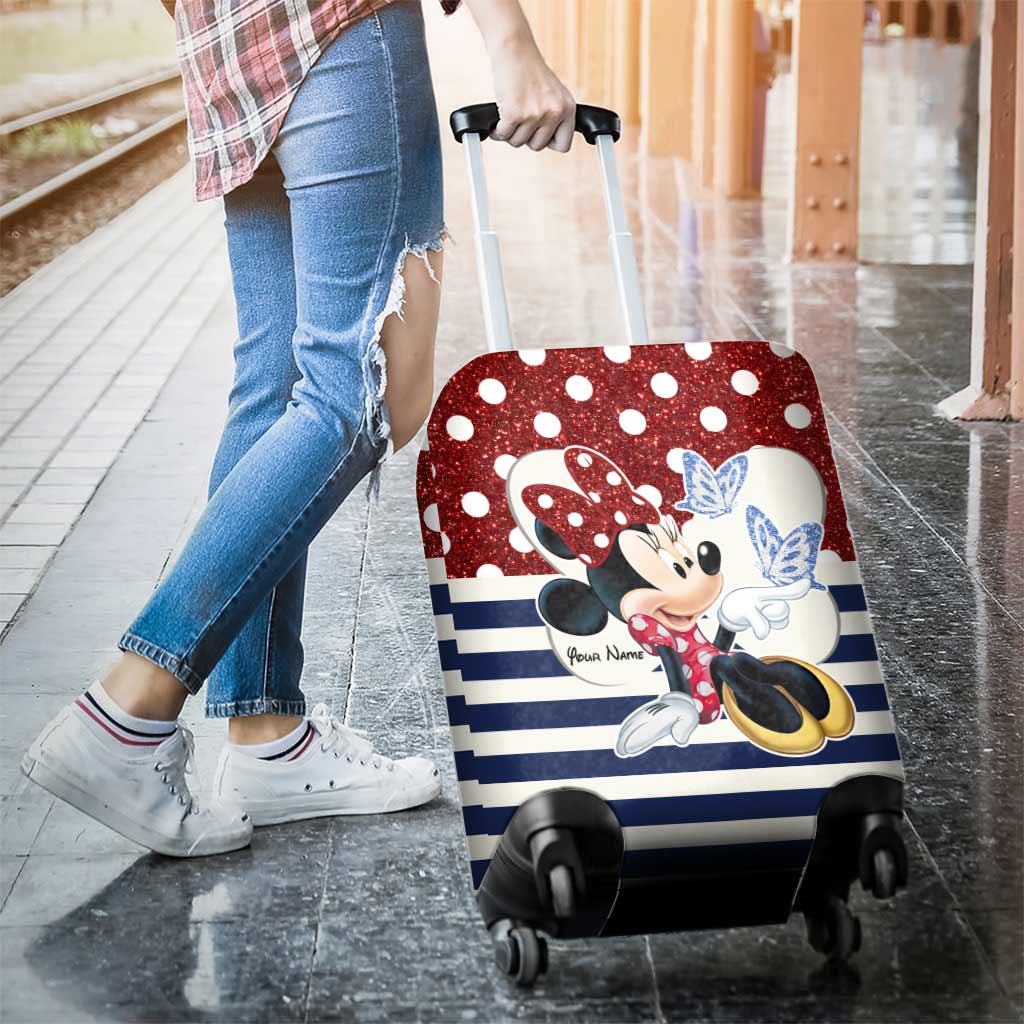 Adventure Awaits - Personalized Mouse Luggage Cover