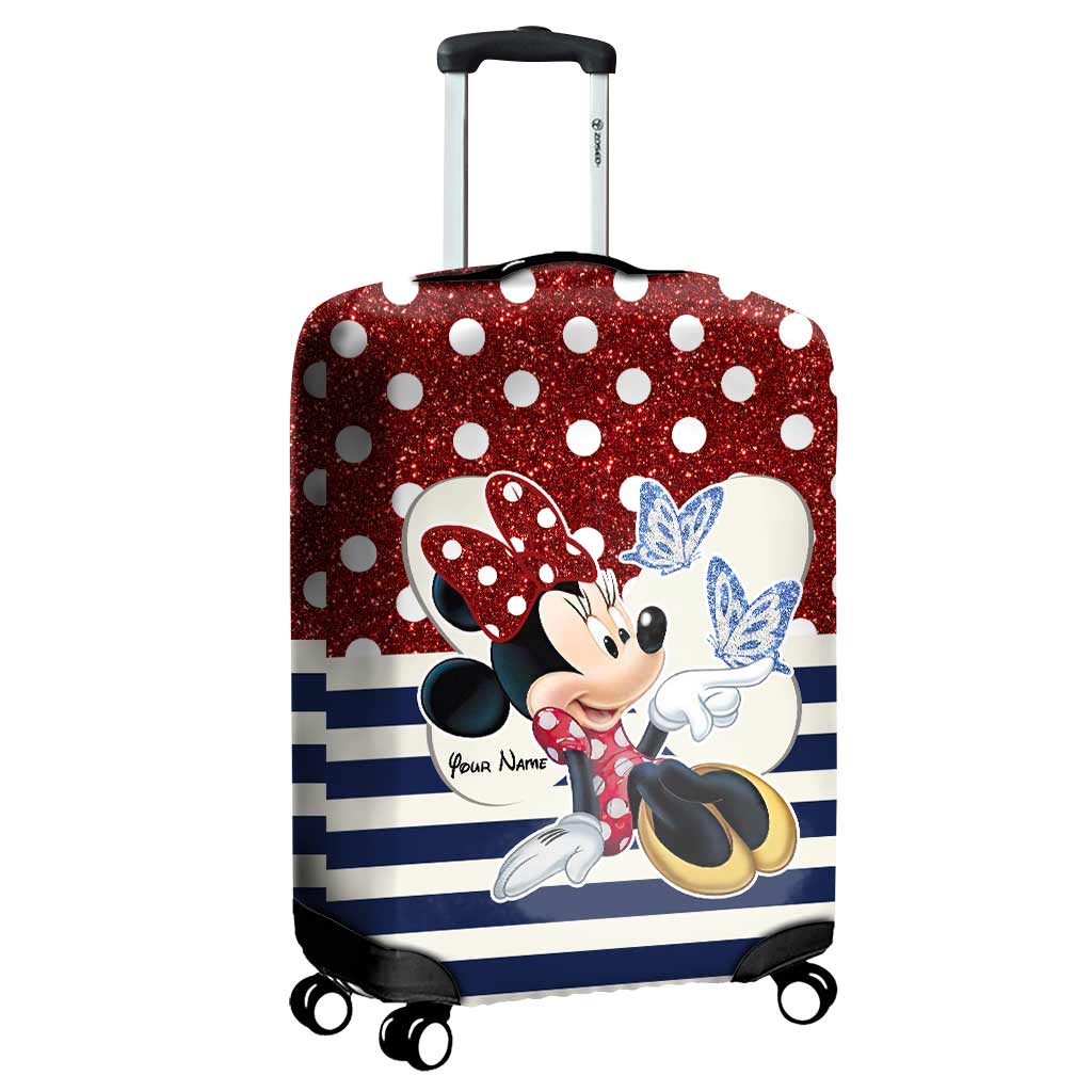 Adventure Awaits - Personalized Mouse Luggage Cover