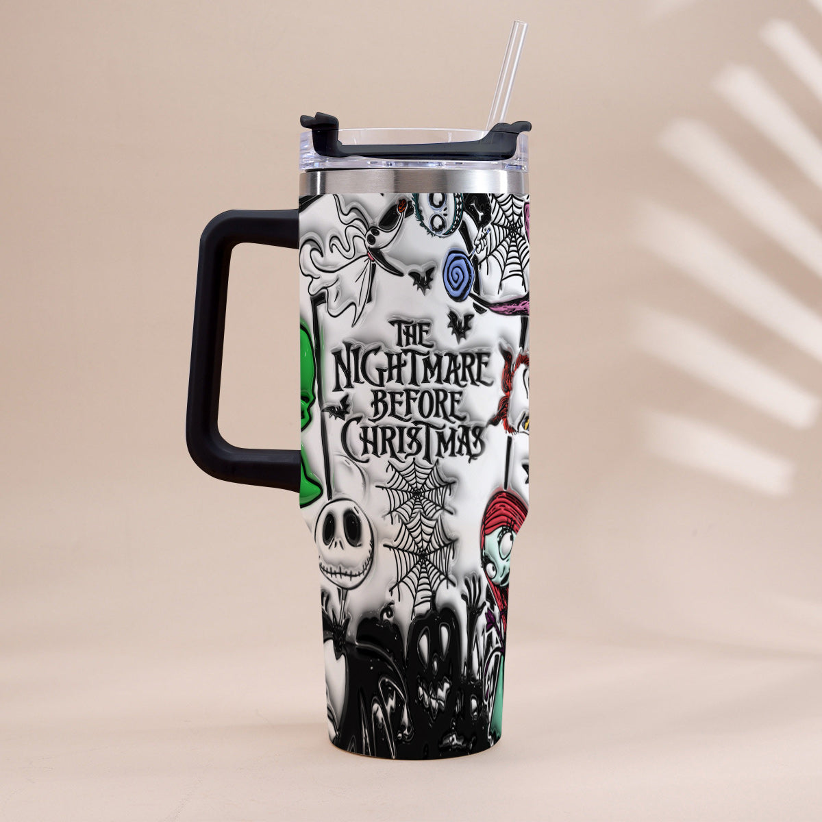 Nightmare - Personalized Nightmare Tumbler With Handle