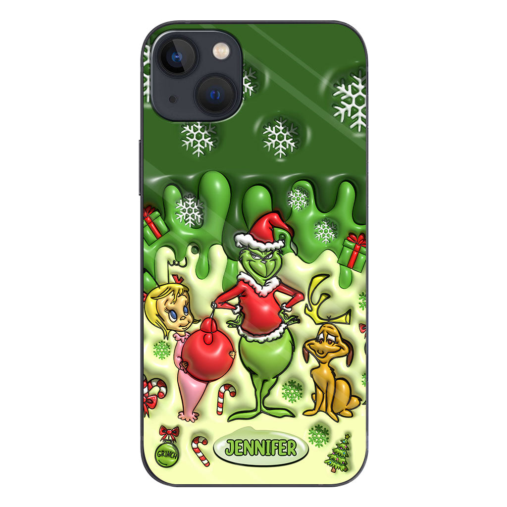 Merry Grinchmas - Personalized Stole Christmas Phone Case