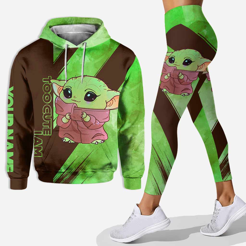 Too Cute I Am - Personalized Hoodie And Leggings