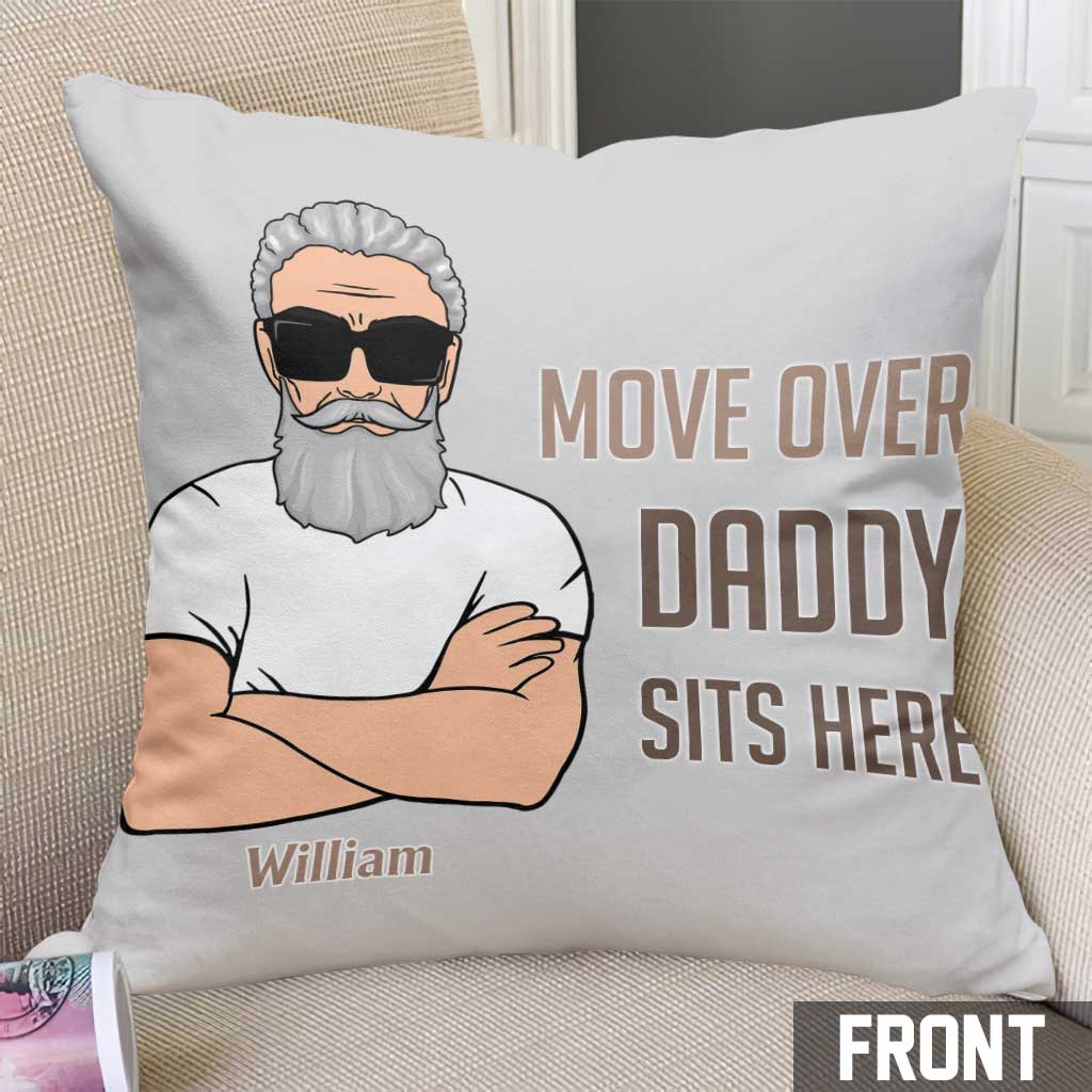 Reserved For Daddy - Personalized Father's Day Throw Pillow