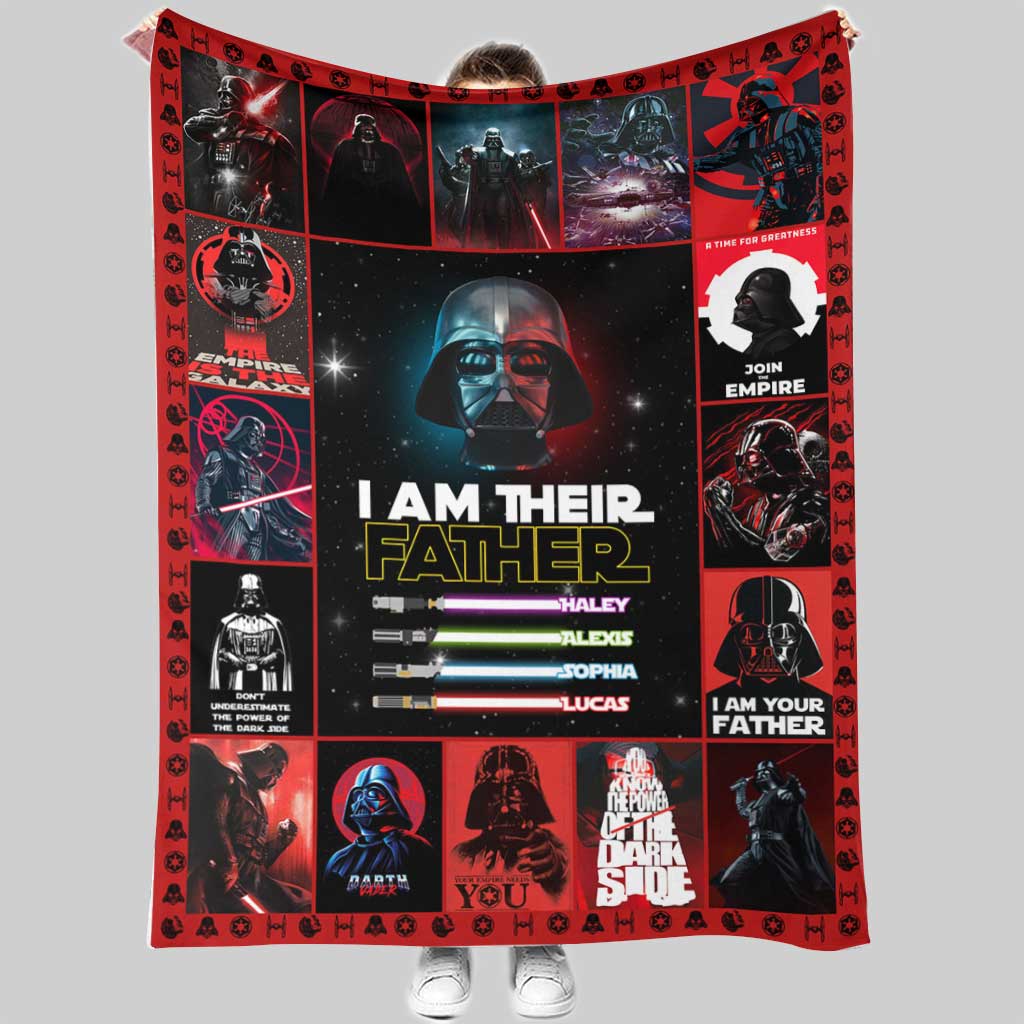 I Am There Father - Personalized Father's Day The Force Blanket