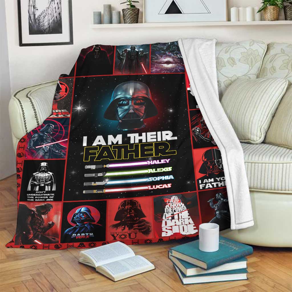 I Am There Father - Personalized Father's Day The Force Blanket