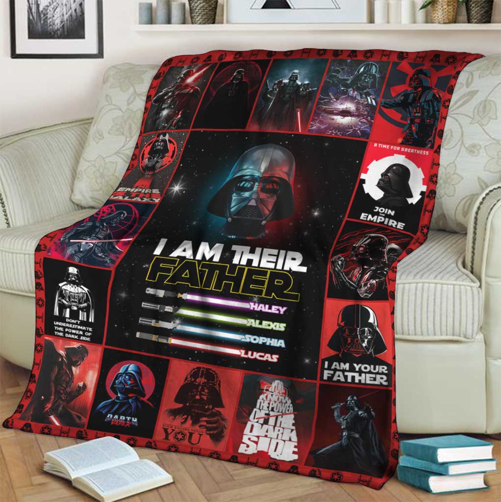 I Am There Father - Personalized Father's Day The Force Blanket