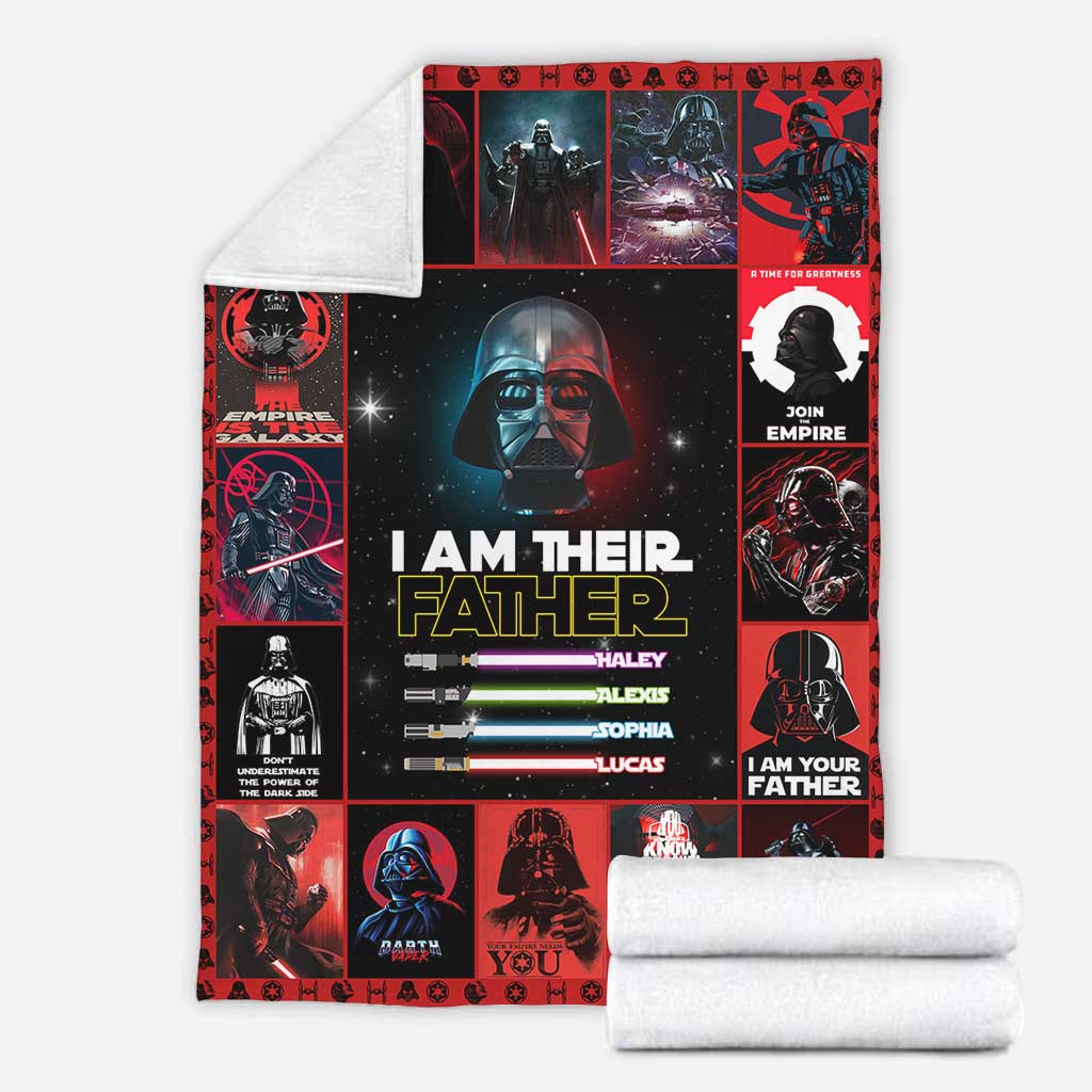 I Am There Father - Personalized Father's Day The Force Blanket