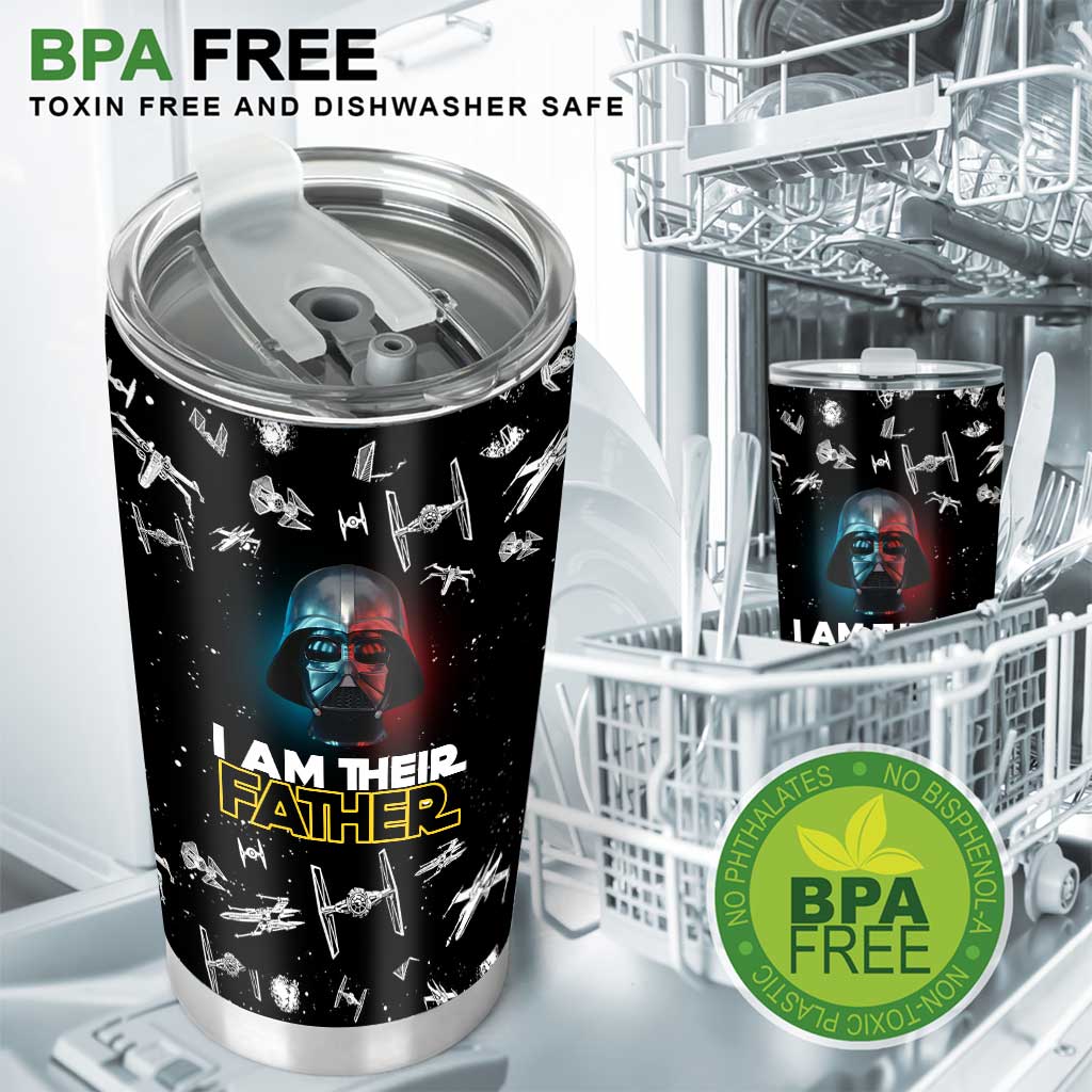 I Am Their Father - Personalized Father's Day The Force Tumbler
