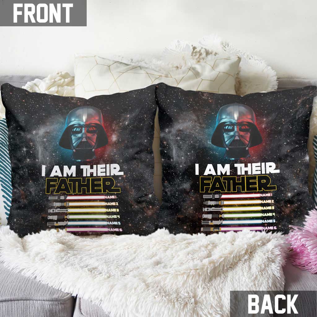 I Am There Father - Personalized Father's Day The Force Throw Pillow