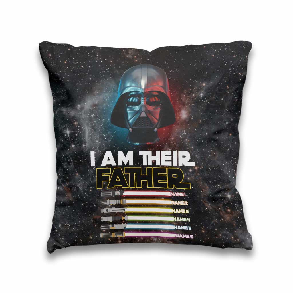 I Am There Father - Personalized Father's Day The Force Throw Pillow