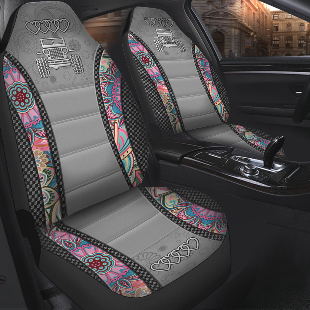 Drive Safe Mandala Pattern - Car Seat Covers 1121