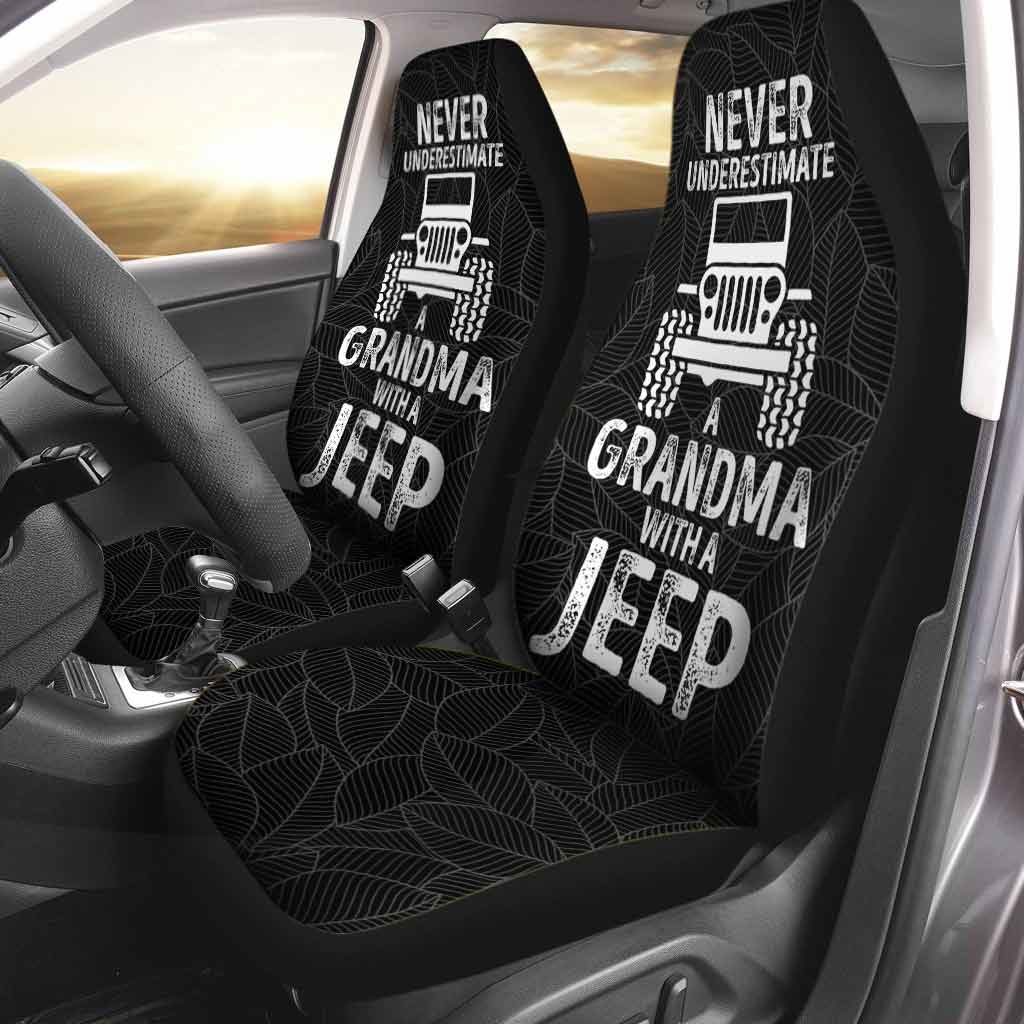 Never Underestimate Old Man With Jp Car - Seat Covers 1121