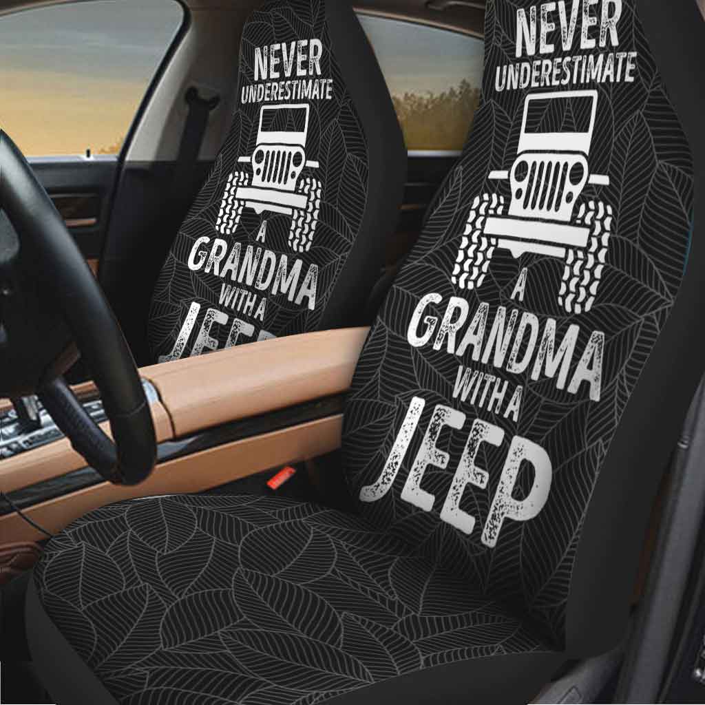 Never Underestimate Old Man With Jp Car - Seat Covers 1121