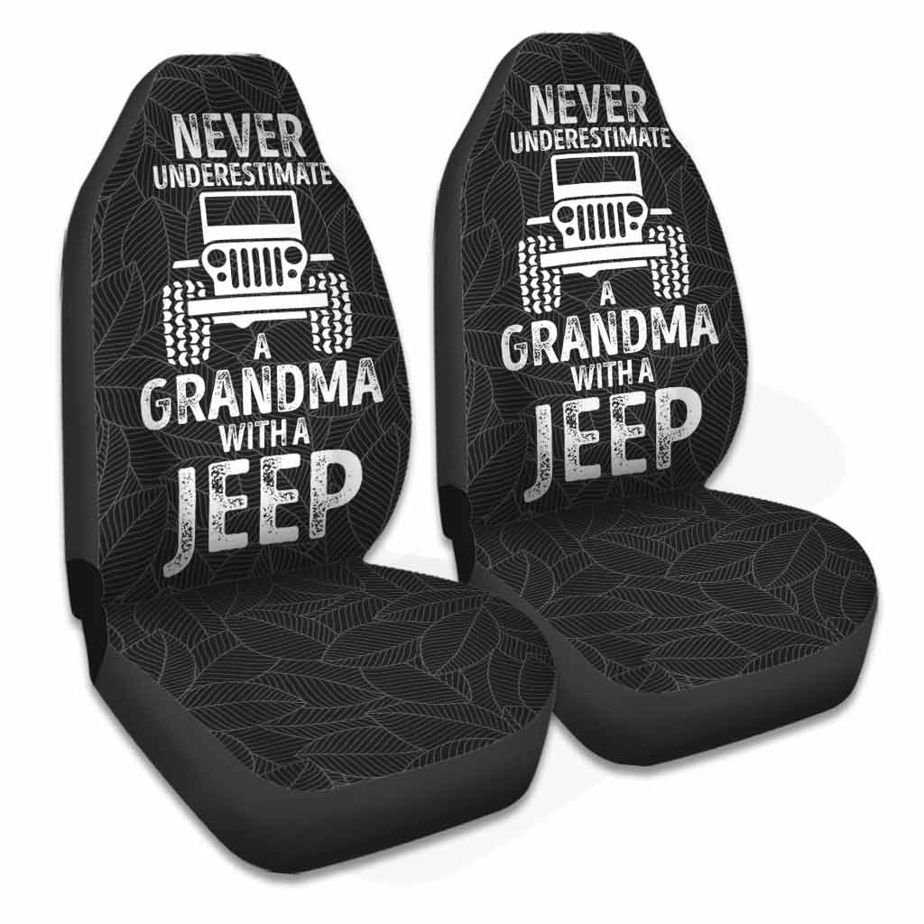 Never Underestimate Old Man With Jp Car - Seat Covers 1121