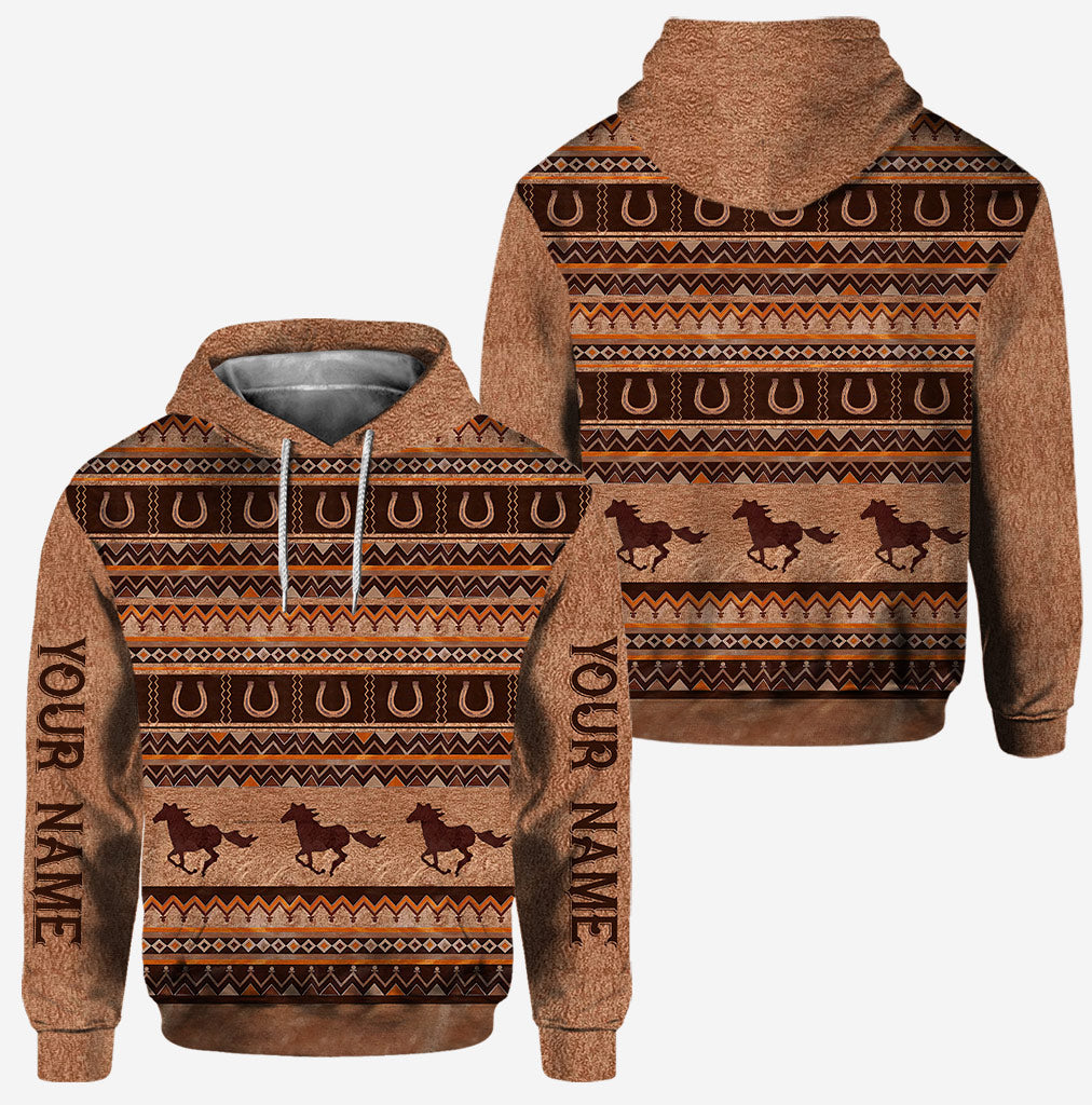 Wild Horse Tribal Pattern - Personalized Hoodie and Leggings