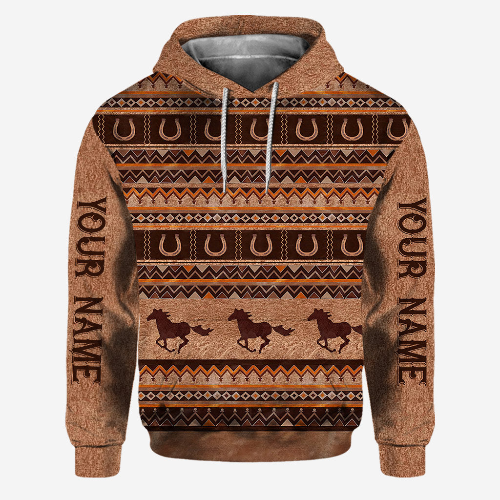 Wild Horse Tribal Pattern - Personalized Hoodie and Leggings
