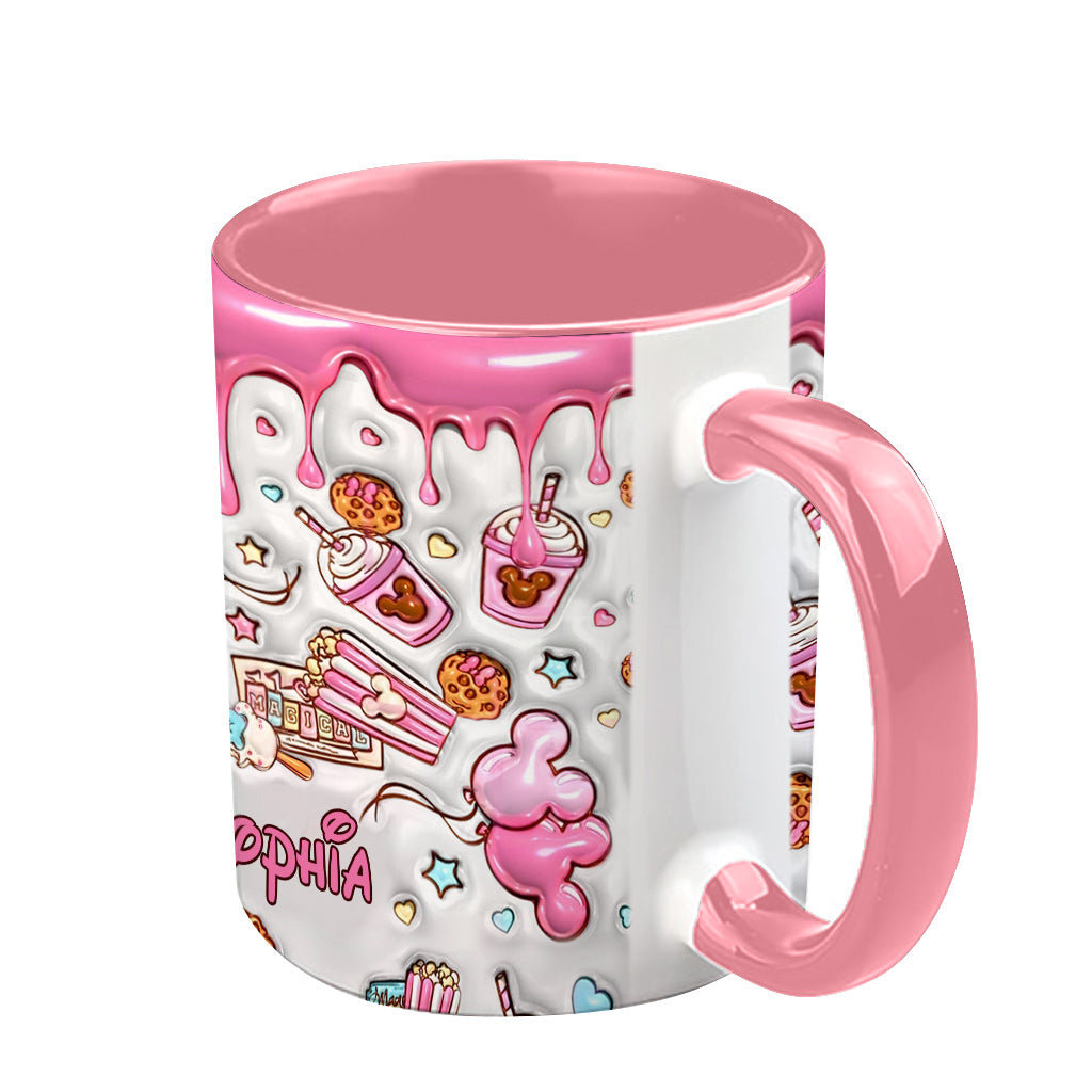 Magical Pink Mouse Ears - Personalized Mouse Accent Mug