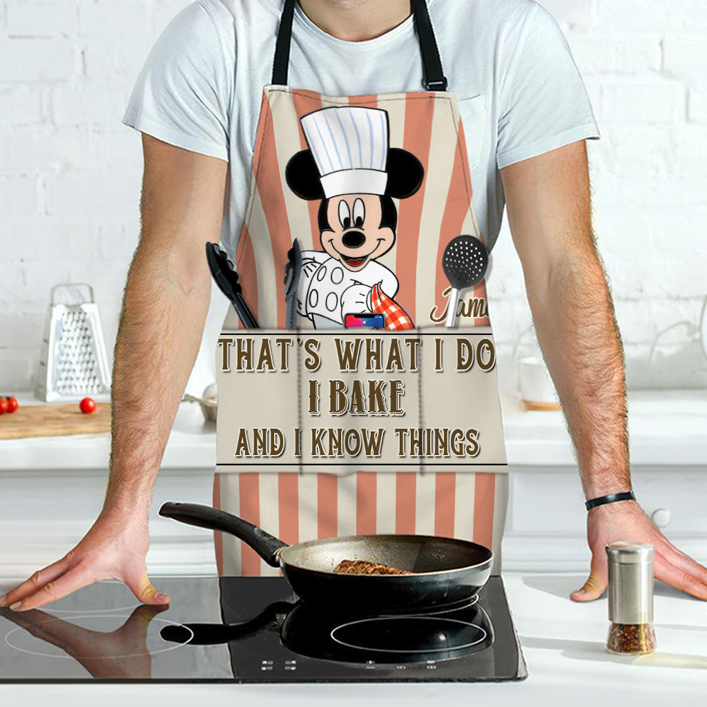 I Bake And I Know Things - Personalized Baking Apron