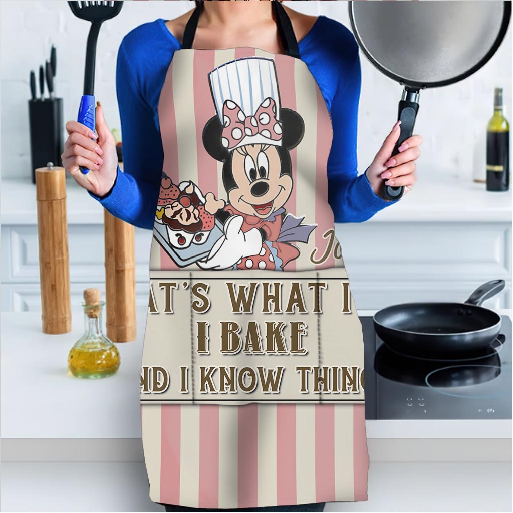 I Bake And I Know Things - Personalized Baking Apron