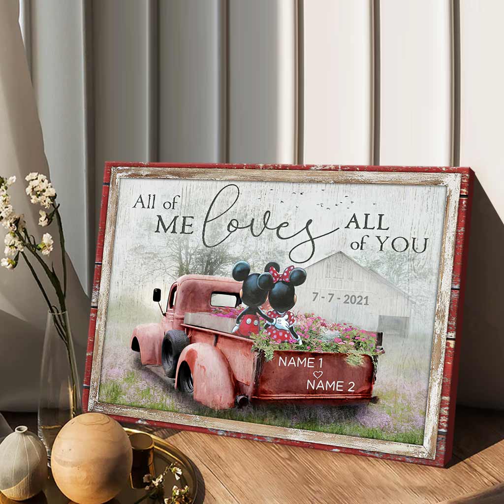 All Of Me Loves All Of You - Personalized Mouse Poster