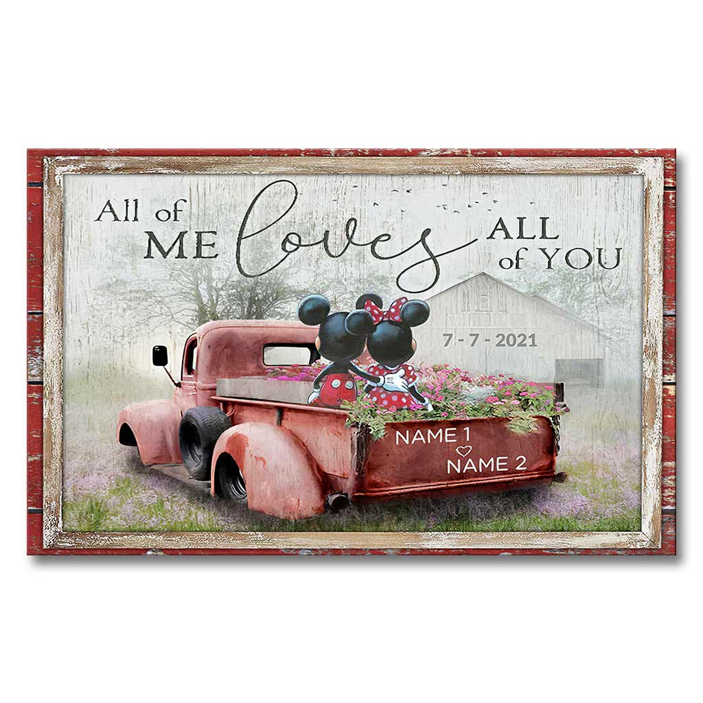 All Of Me Loves All Of You - Personalized Mouse Poster