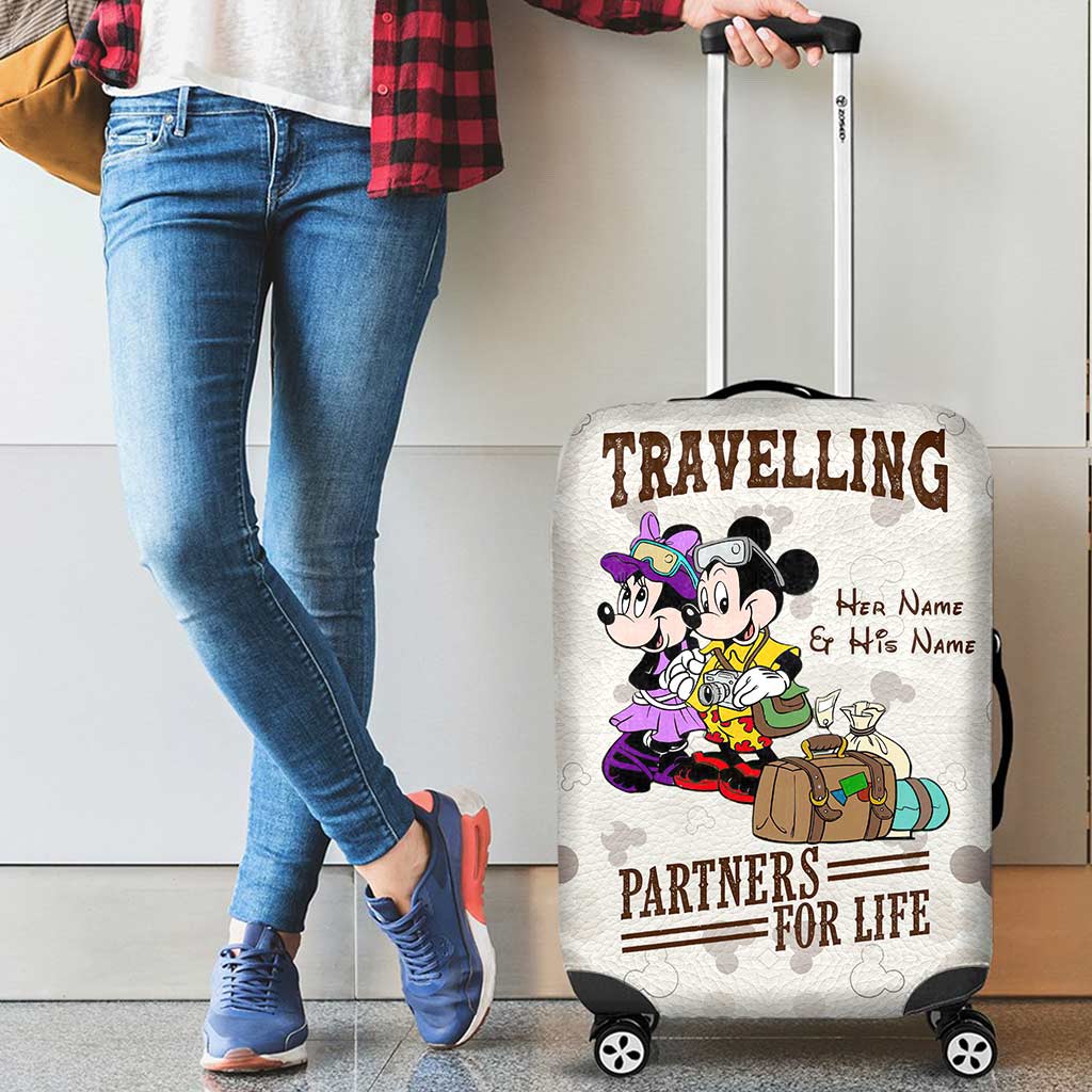 I'm Your No Returns Or Refunds - Personalized Mouse Luggage Cover With  Leather Pattern Print