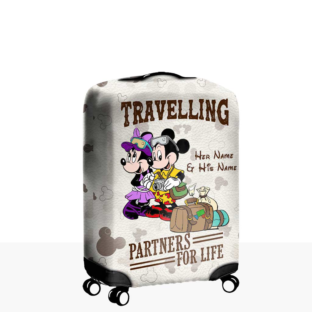 I'm Your No Returns Or Refunds - Personalized Mouse Luggage Cover With  Leather Pattern Print