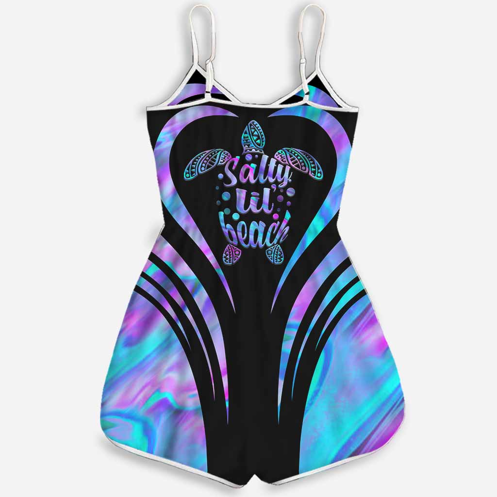 Salty Lil' Beach - Turtle Romper