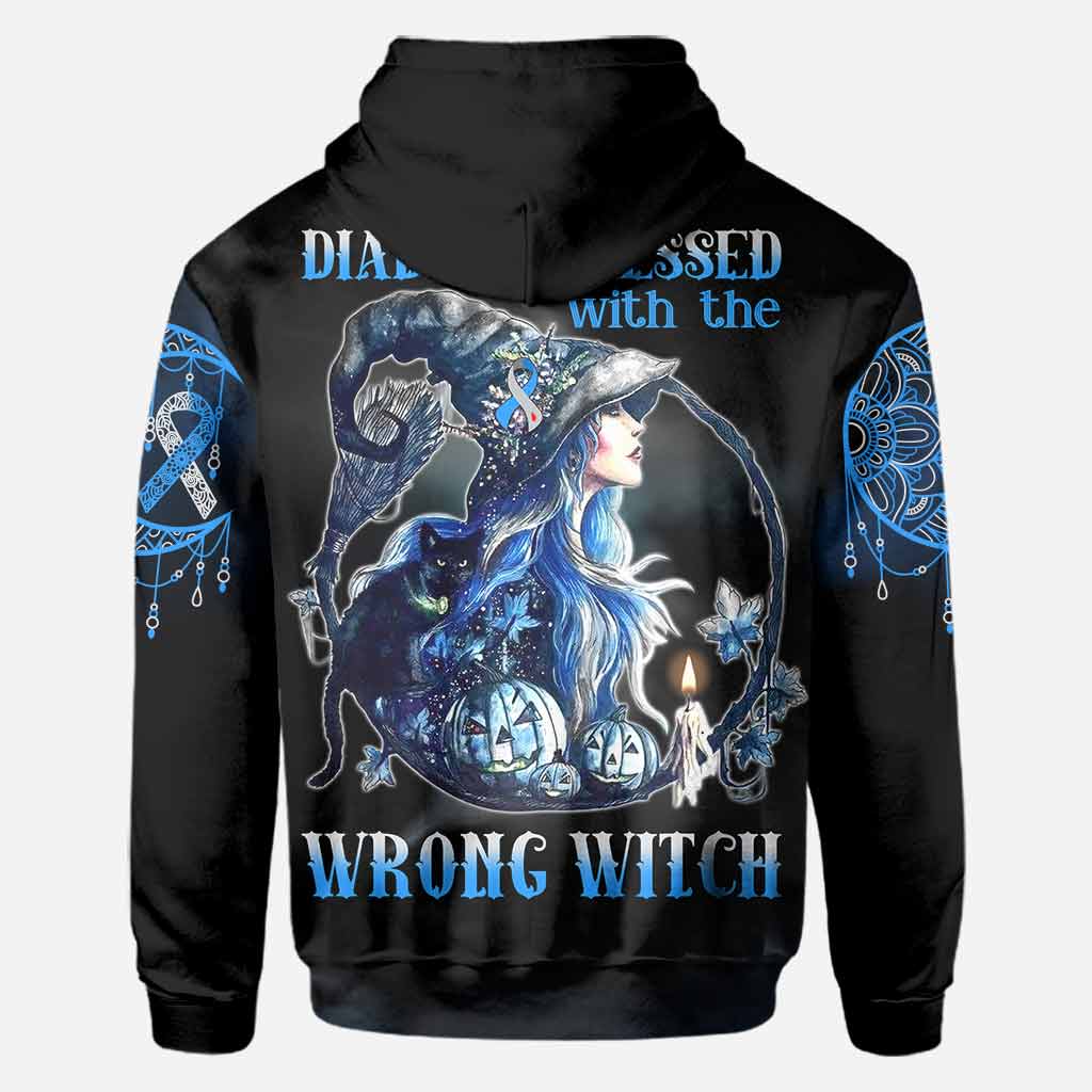 Diabetes Messed With The Wrong Witch - Diabetes Awareness All Over T-shirt and Hoodie