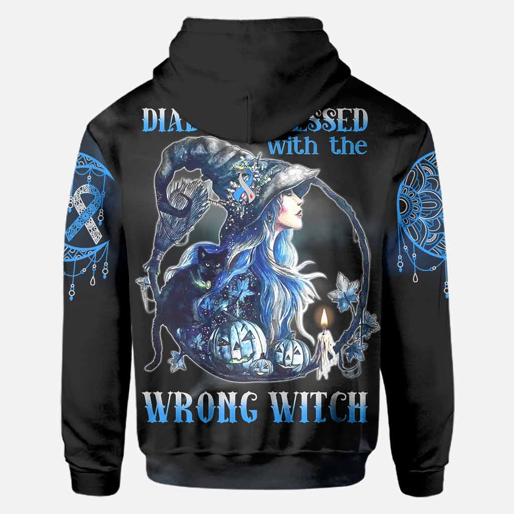 Diabetes Messed With The Wrong Witch - Diabetes Awareness All Over T-shirt and Hoodie