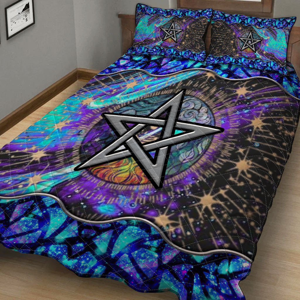 Mystical Pentagram - Witch Quilt Set