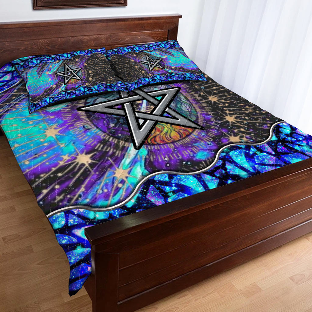 Mystical Pentagram - Witch Quilt Set