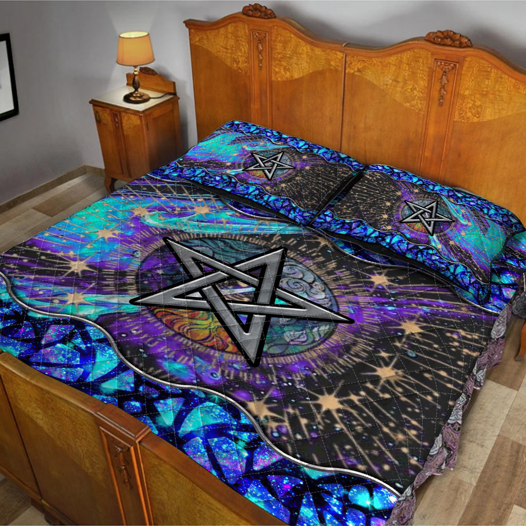 Mystical Pentagram - Witch Quilt Set