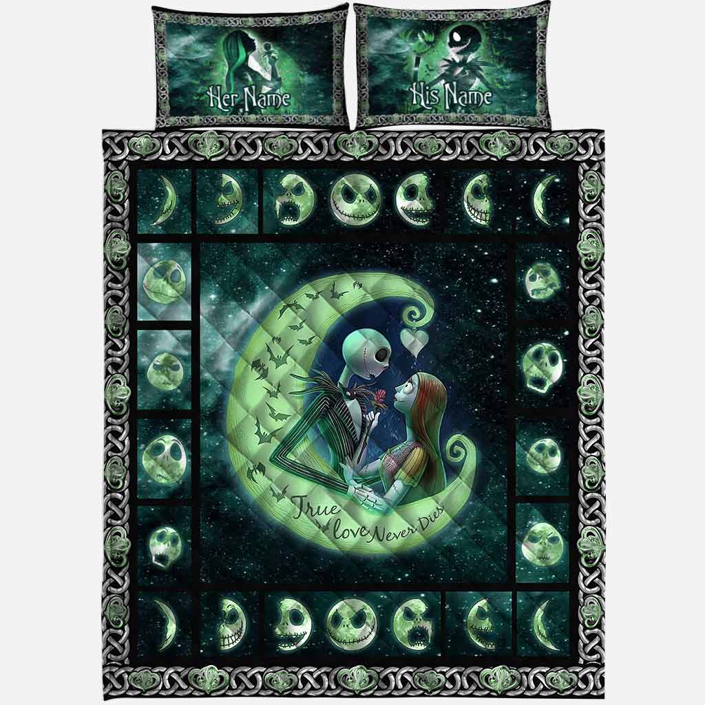 True Love Never Dies - Personalized Nightmare Quilt Set