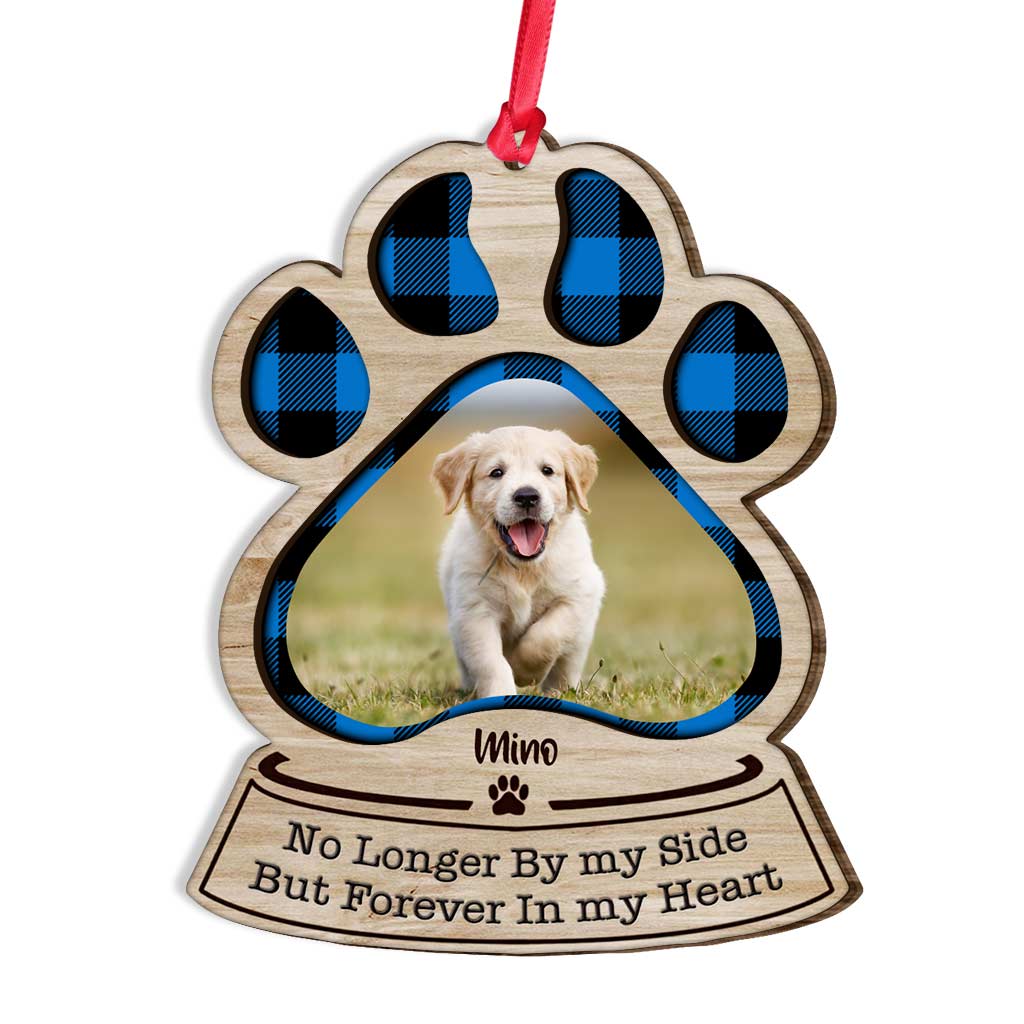 Once By My Side - Personalized Christmas Dog Layered Wood Ornament