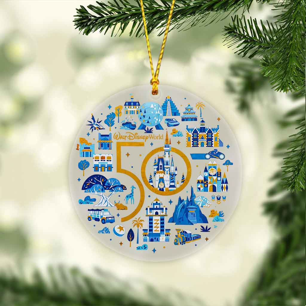 50th Anniversary - Mouse Transparent Ornament