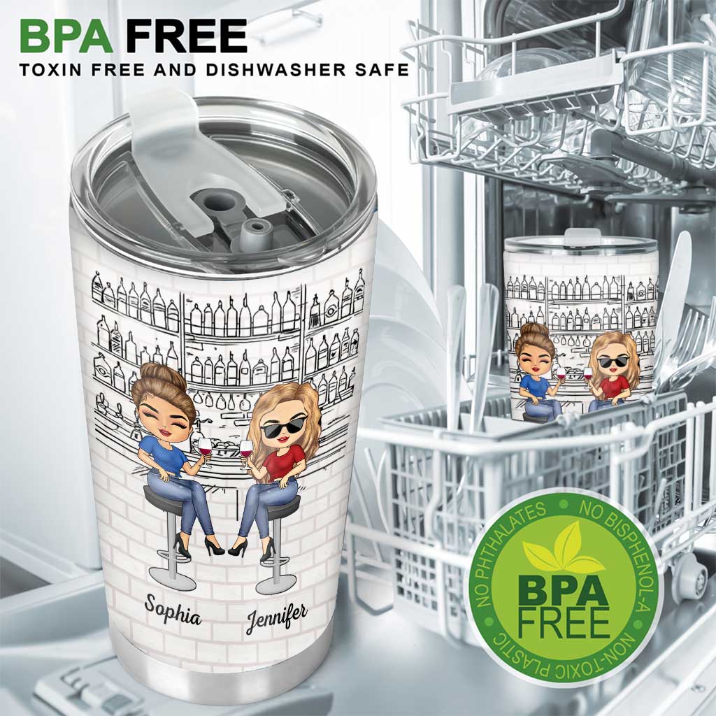 Here's To Another Year Of Bonding Over Alcohol - Personalized Bestie Tumbler