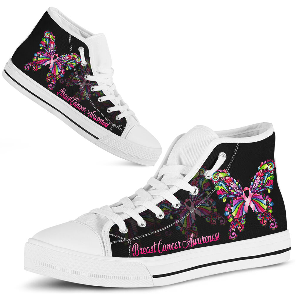 Breast Cancer Awareness High Top Shoes 0622