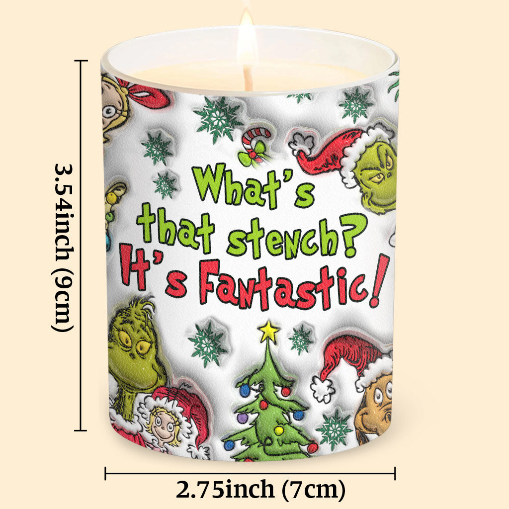 What's That Stench? - Personalized Stole Christmas Candle With Wooden Lid