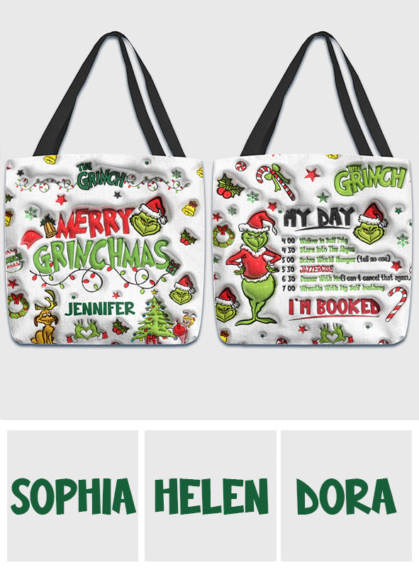 I'm Booked - Personalized Stole Christmas Tote Bag