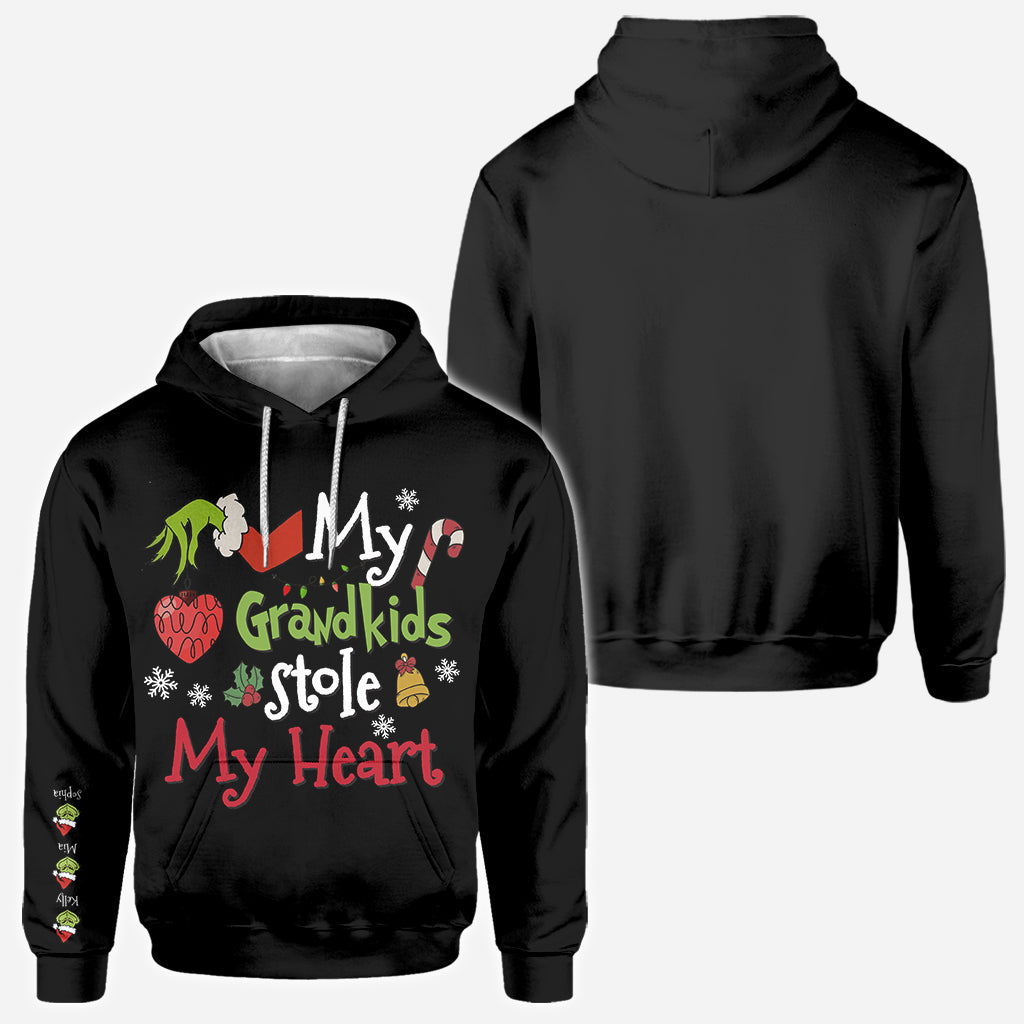 My Grandkids Stole My Heart - Stole Christmas All Over Shirt